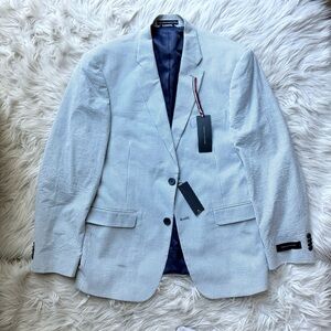NWT Tommy Hilfiger Ethan stripe seersucker blazer jacket Nantucket Preppy S38